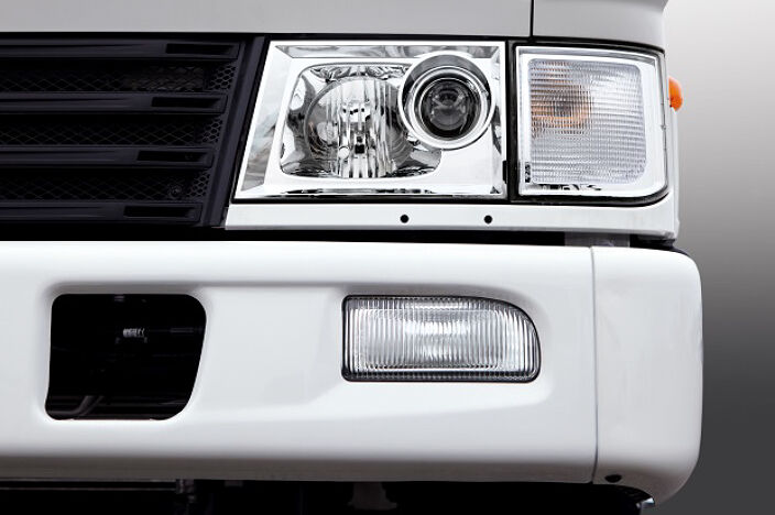 image focused on headlamps