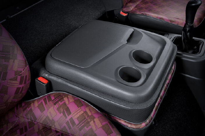 center console box with 2 cup holders