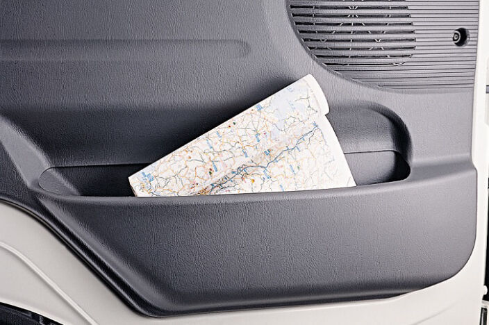 image of a map in the door side pocket