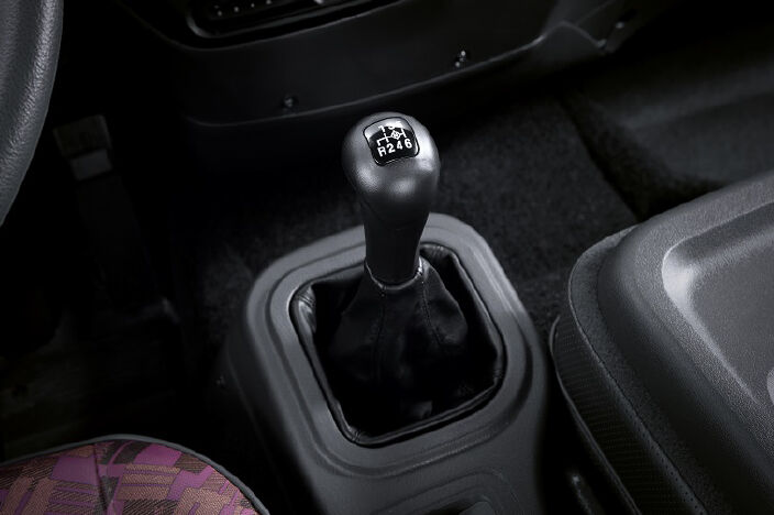 image focused on gearshift lever