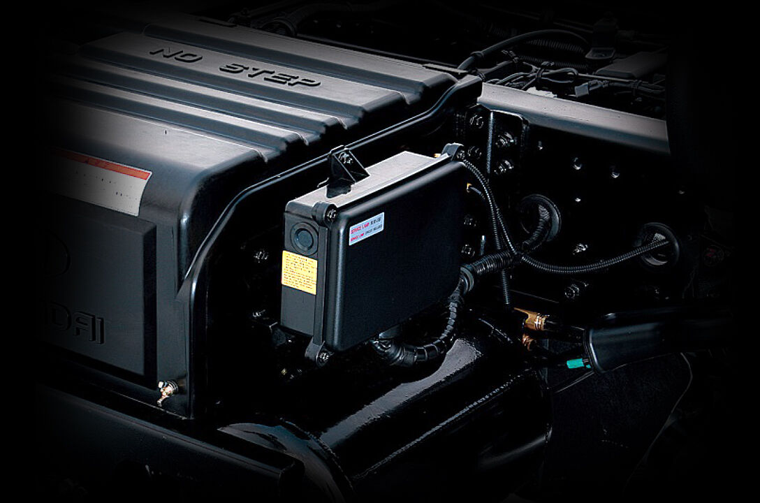 image of black metalic box