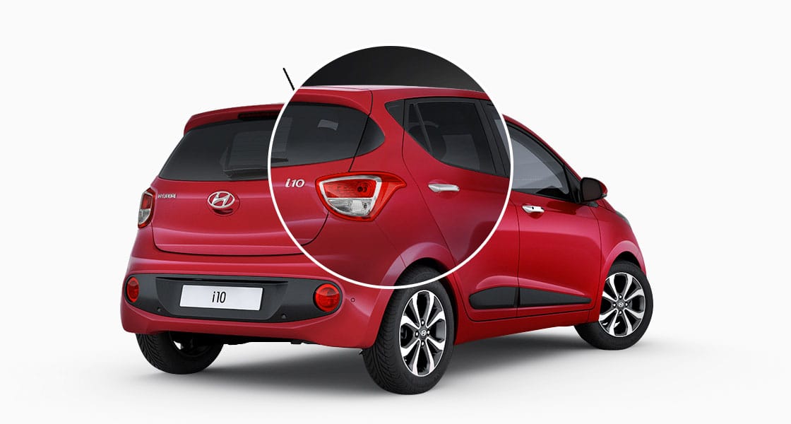 Privacy glass on rear