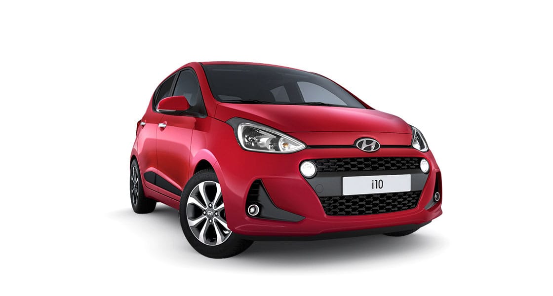 Side front view of red i10