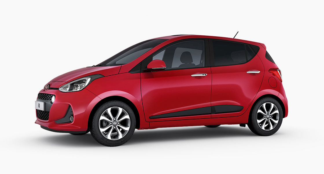 Side view of red i10