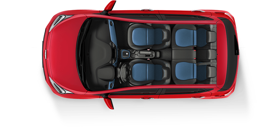 Black and Blue car seat