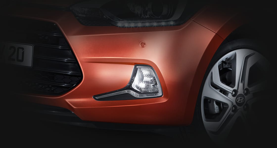 Closer view of front fog lamp