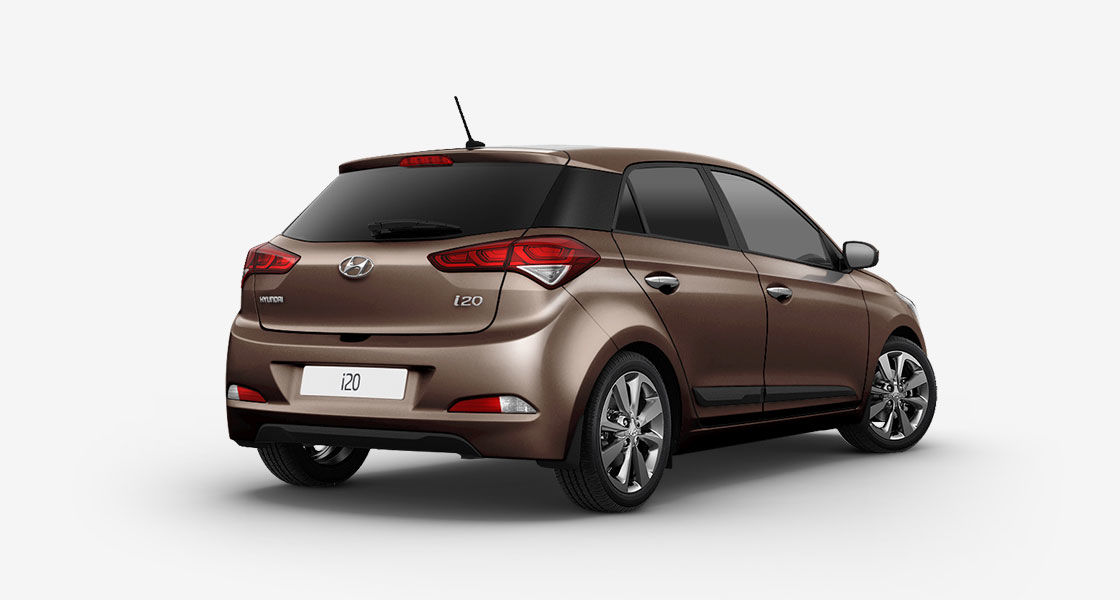 Side rear view of brown i20