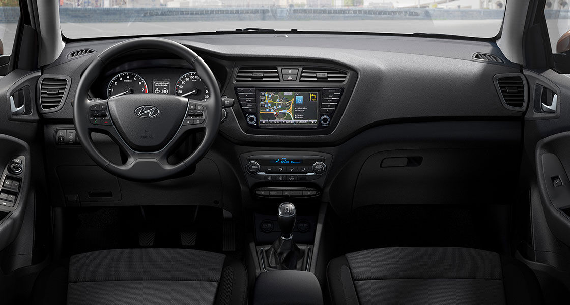 Cockpit interior in black