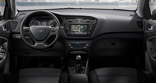 Cockpit interior in black