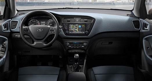 Cockpit interior in dark gray