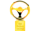 2015 Golden Steering Wheel Winner trophy logo