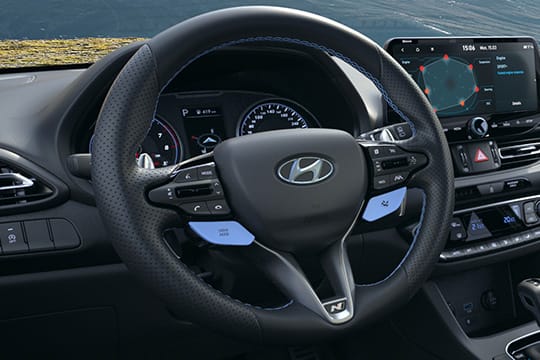 N steering wheel.