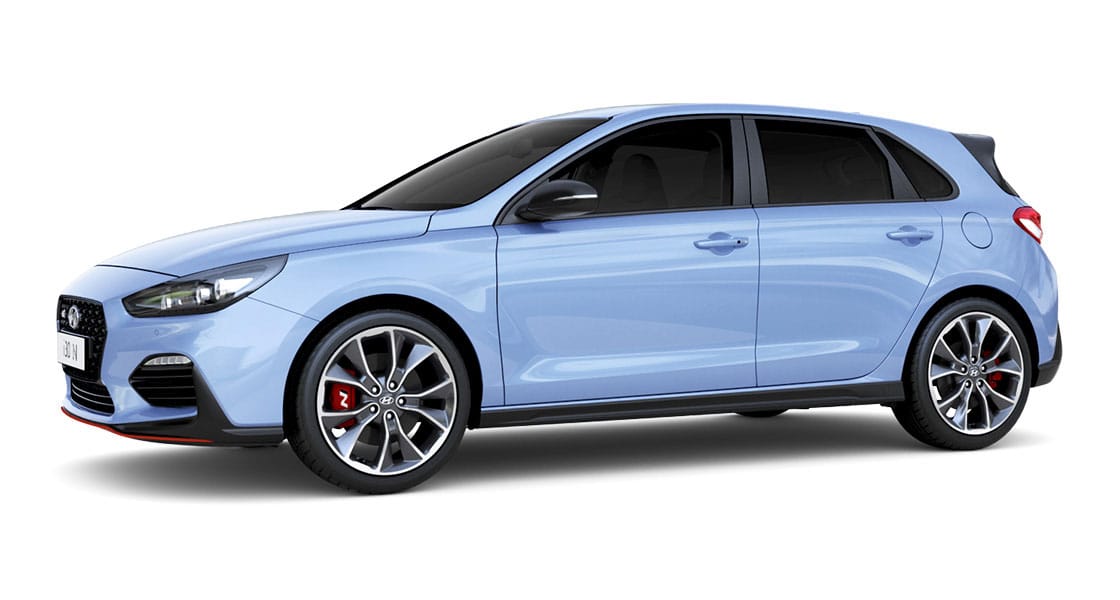 Left side view of i30 N