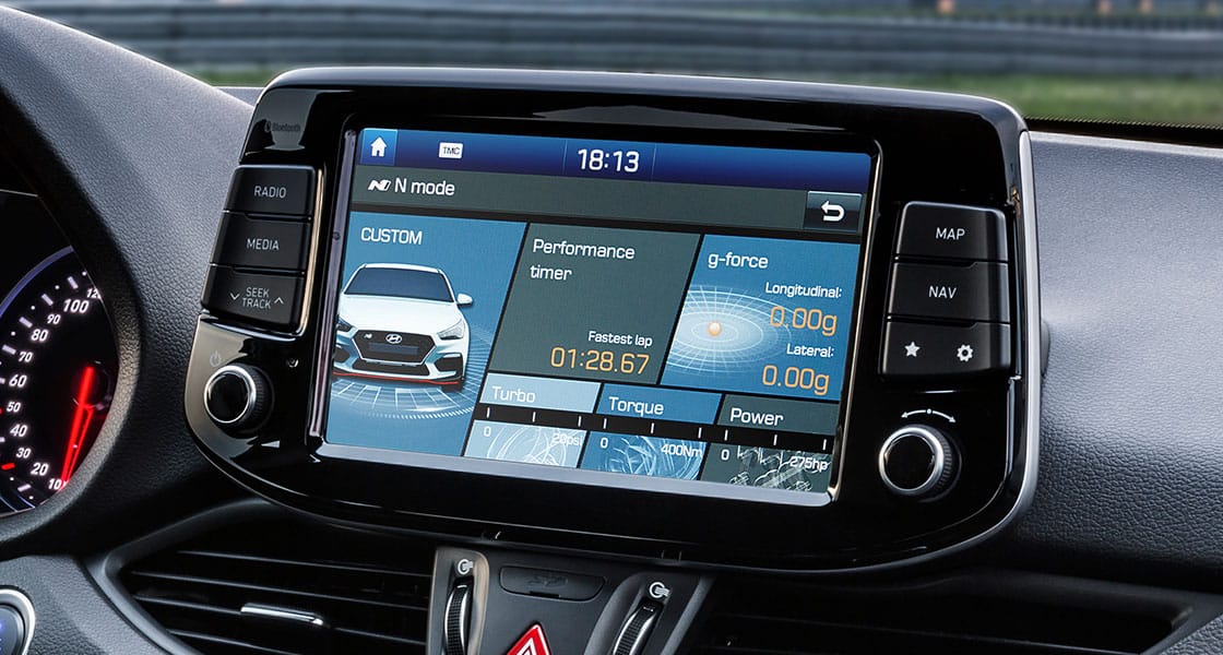 Floating 8" touch-screen