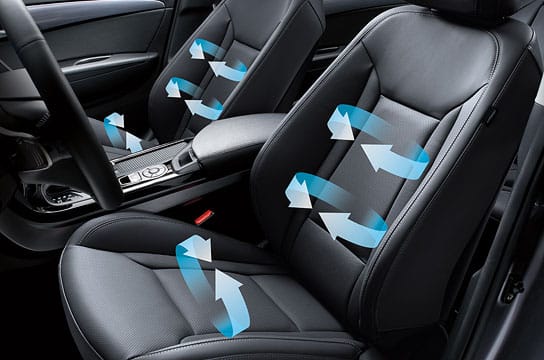 front seat ventilation system