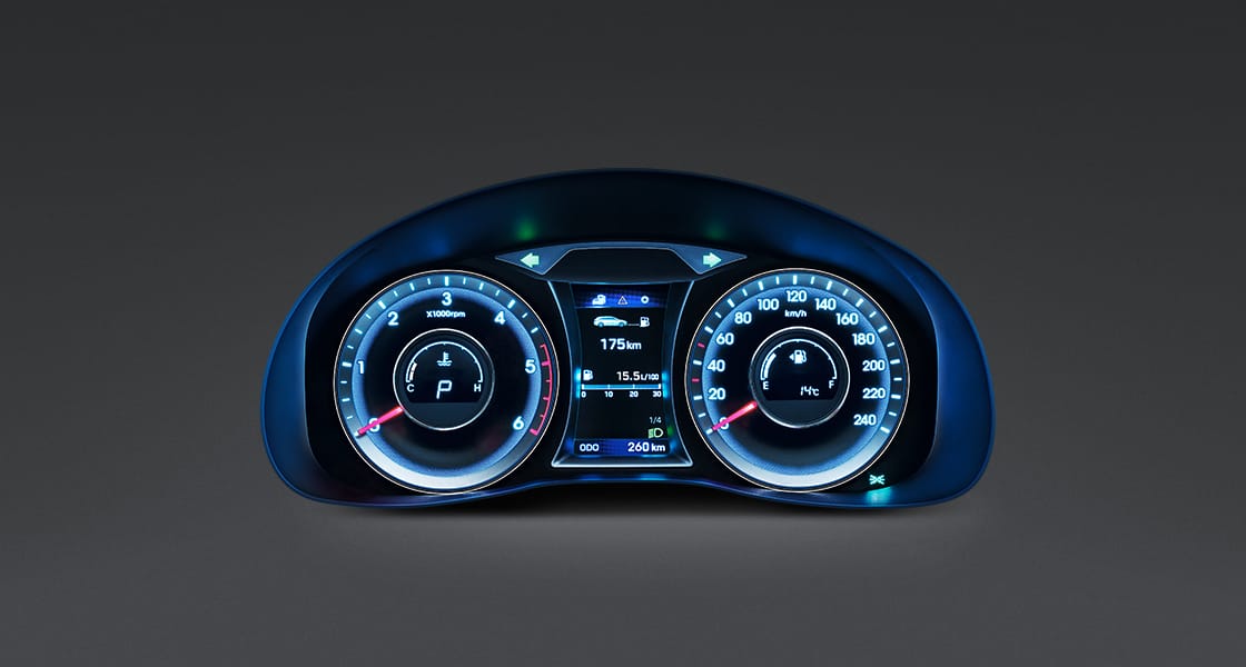 supervision cluster with 4.2 inches color TFT LCD