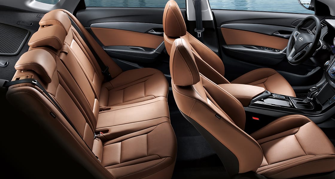 Entire view of seat interior