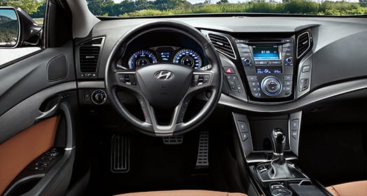 Interior of driver's seat