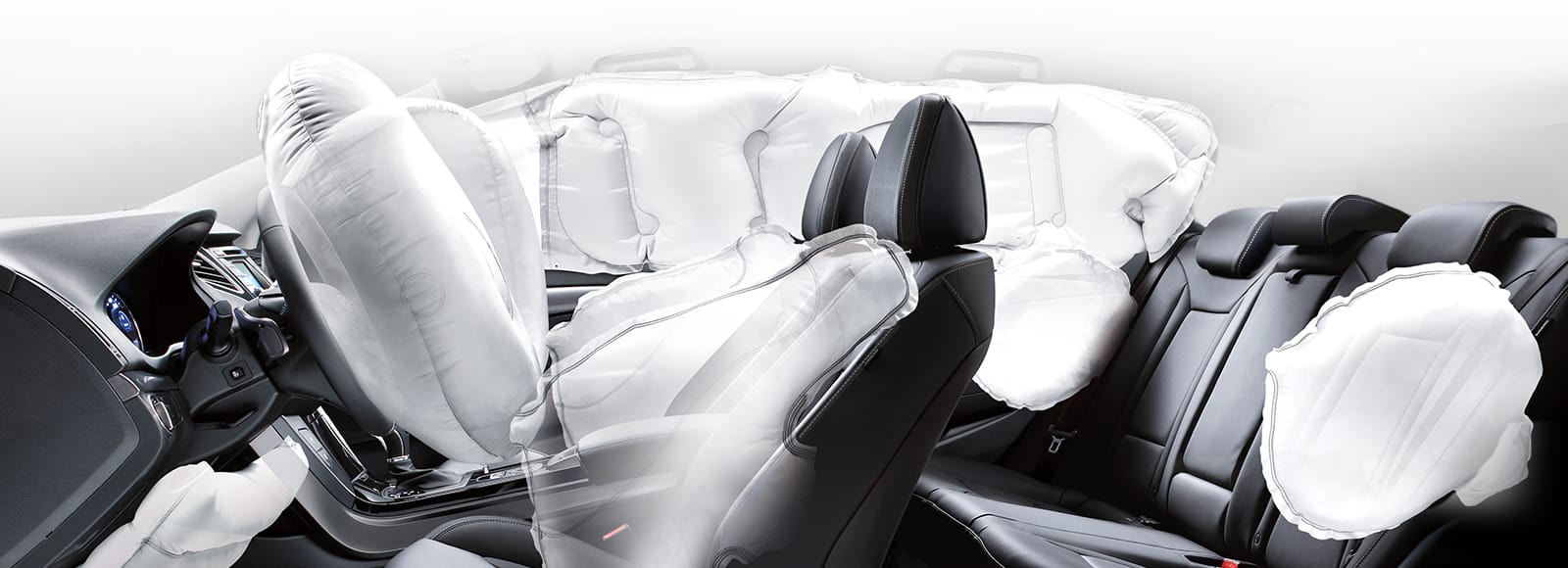 9-airbag system simulated