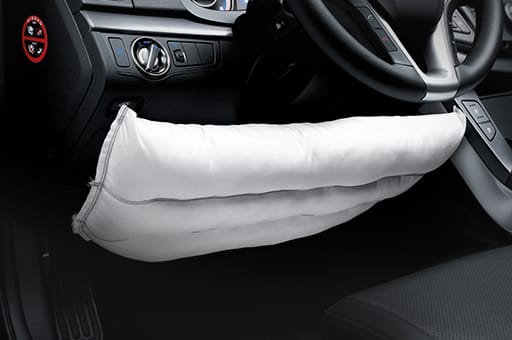 Driver seat’s knee airbag