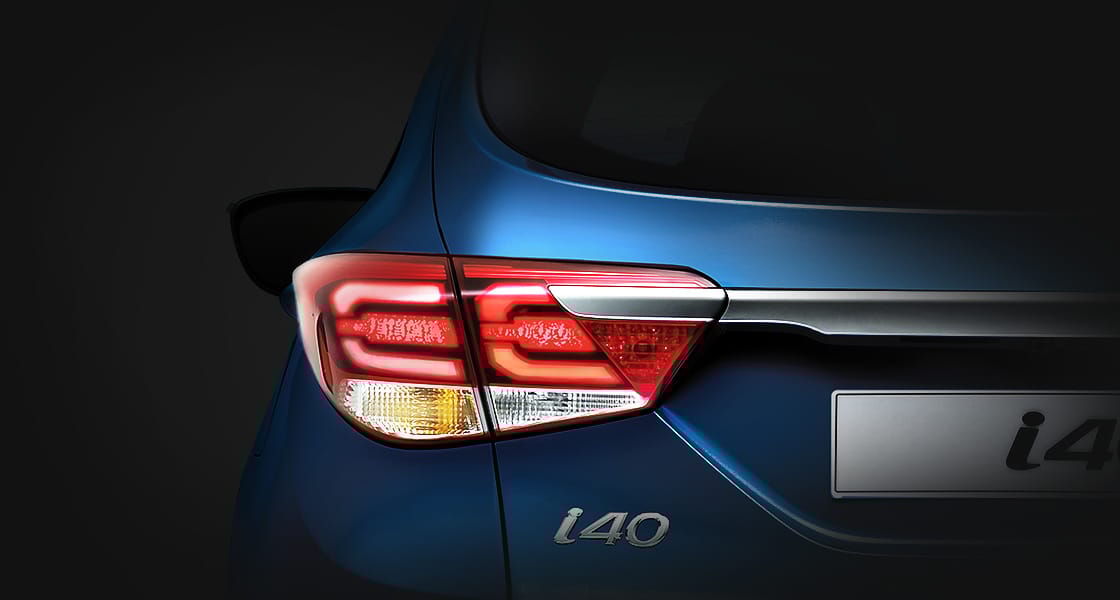 Closer view of LED rear combination lamp on