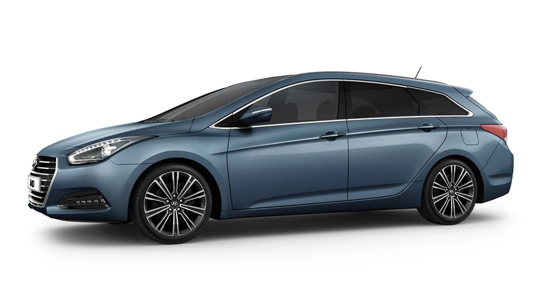 Side view of dark blue i40