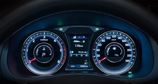 Cluster with light on