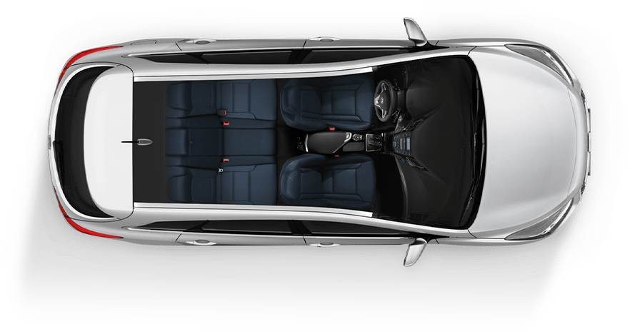 Blue car seat