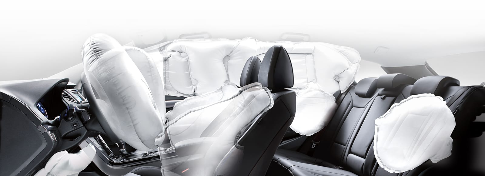 9-airbag system simulated