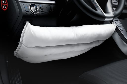 Driver seat’s knee airbag