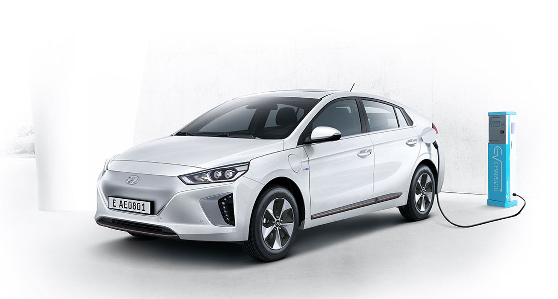 Ioniq Electric getting charged 
