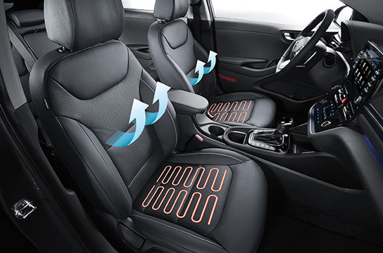 IONIQ hybrid  front ventilated / heated seats