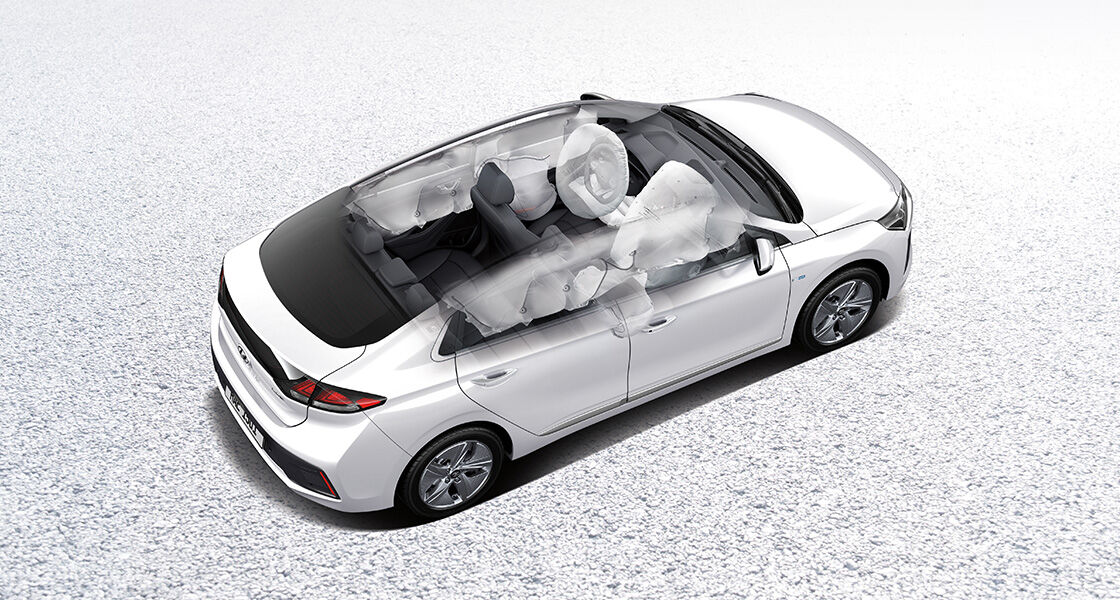 IONIQ hybrid 7-airbag system