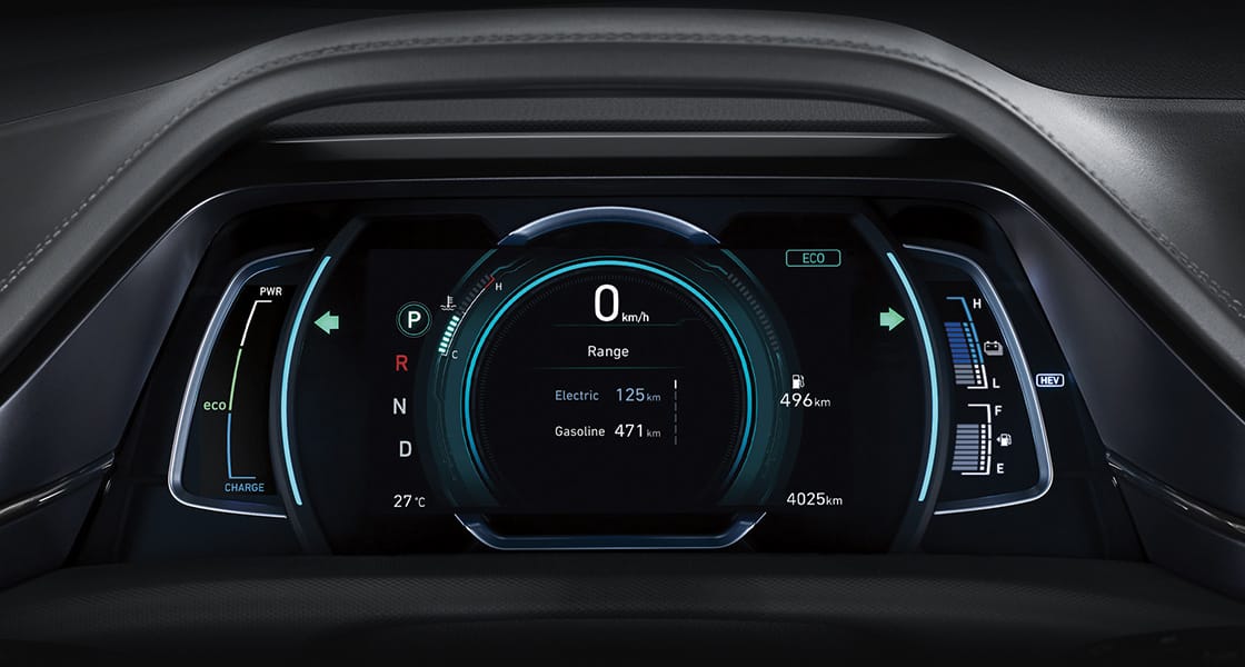 Supervision cluster with 7" color LCD