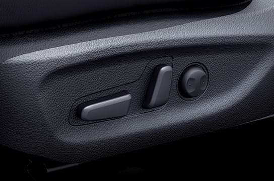 Closer view of power driver's seat