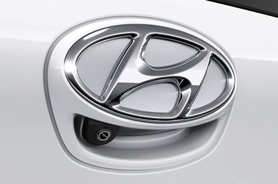 Coser view of rear view camera