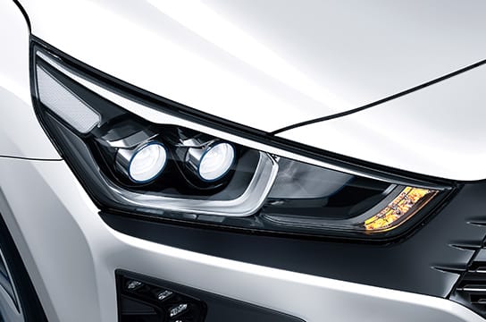 Direccionales LED encendidas