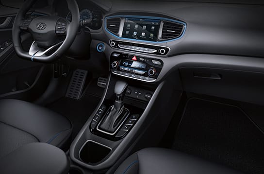 Black interior of passenger view