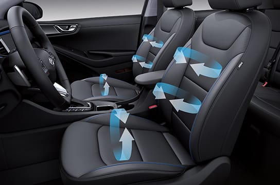 Front ventilated seats