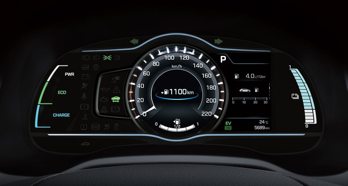 Supervision cluster with 7˝color LCD