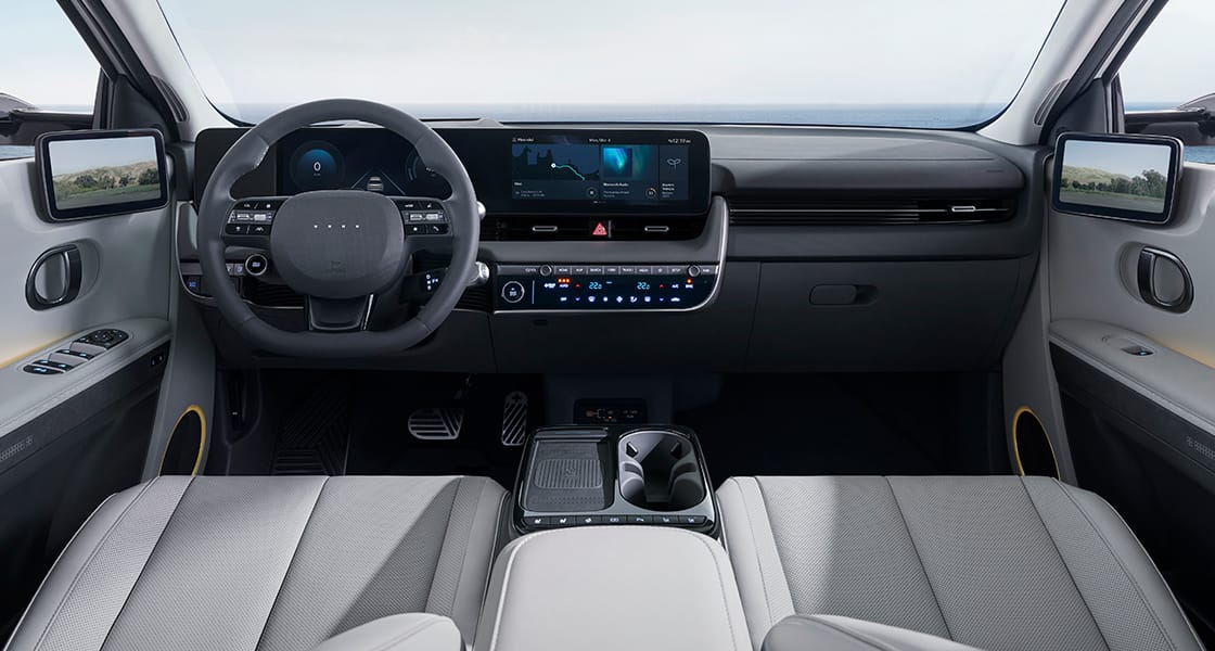 Vehicle interior view