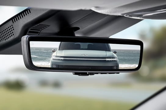 IONIQ 9's digital center mirror