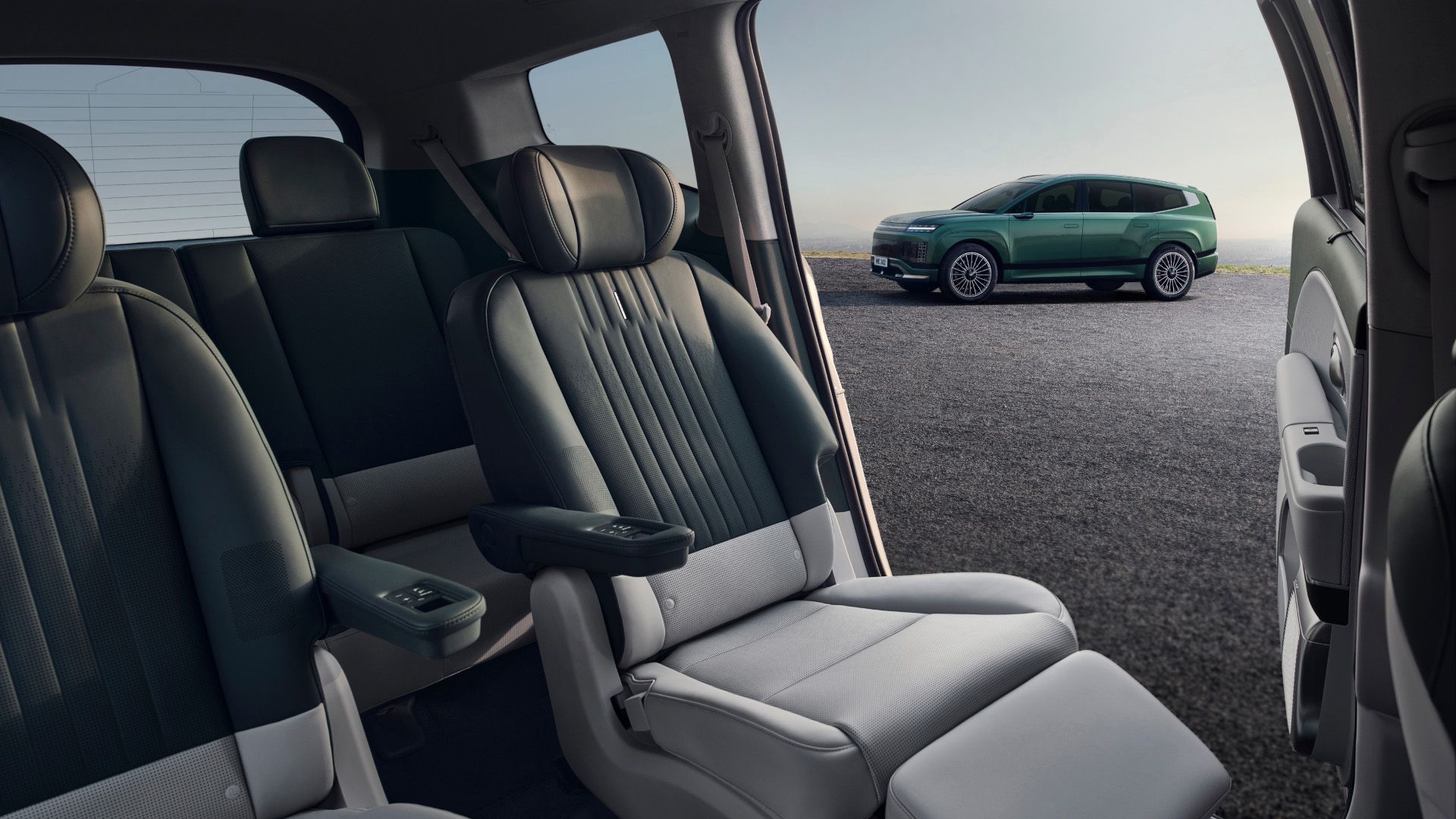 Interior/Exterior shot of IONIQ 9