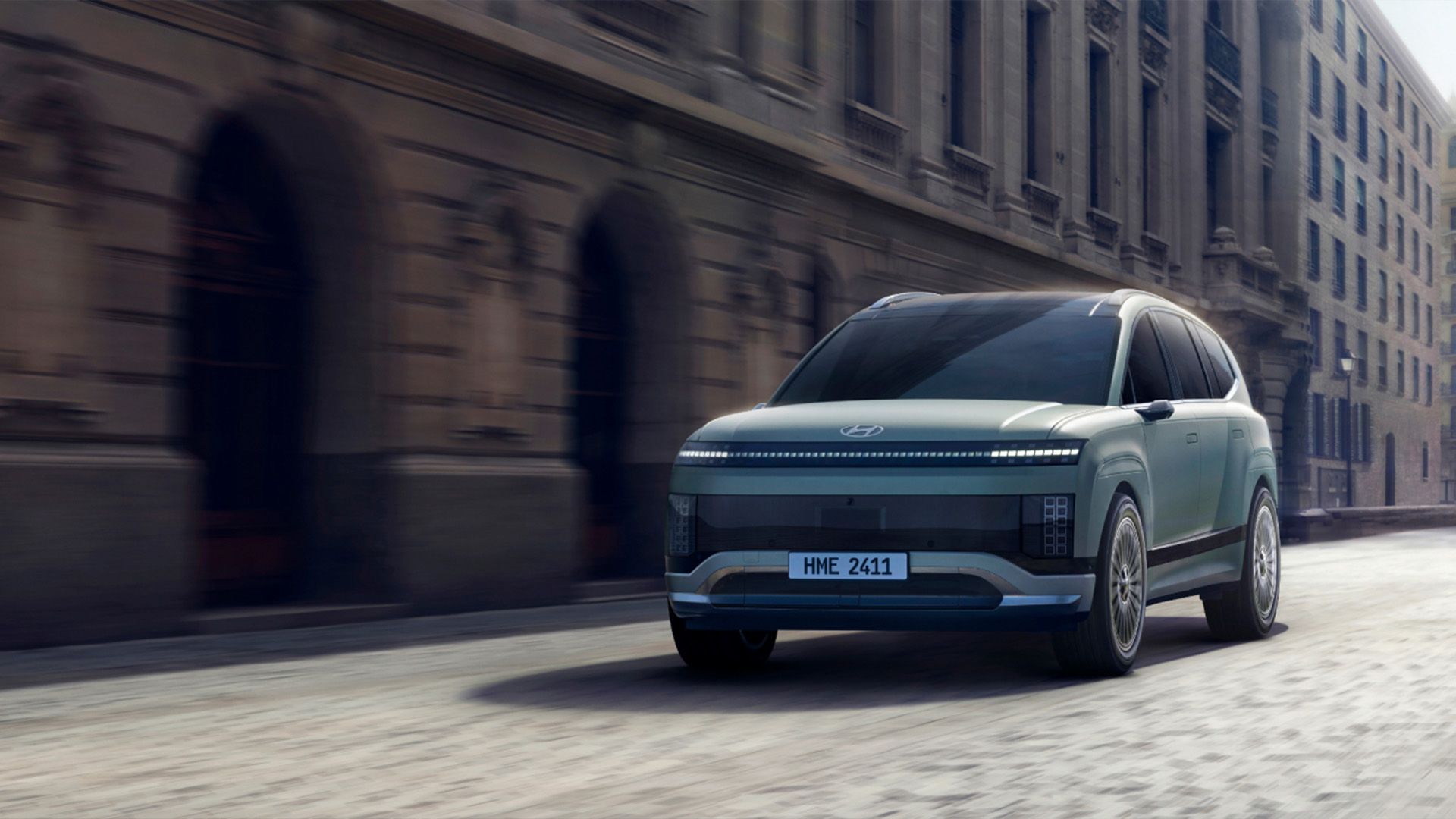 Driving shot of IONIQ 9