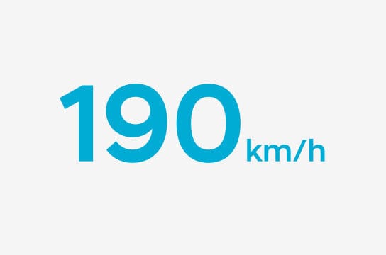 190 km/h