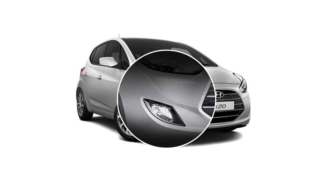 Closer view of front fog lamps