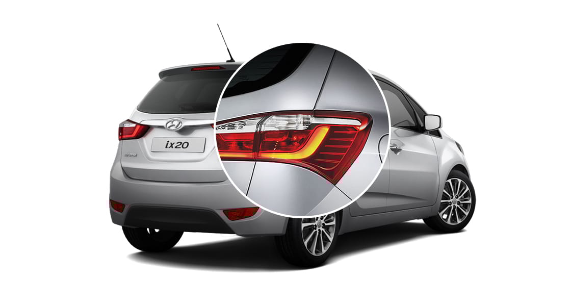 Closer view of LED rear combination lamp