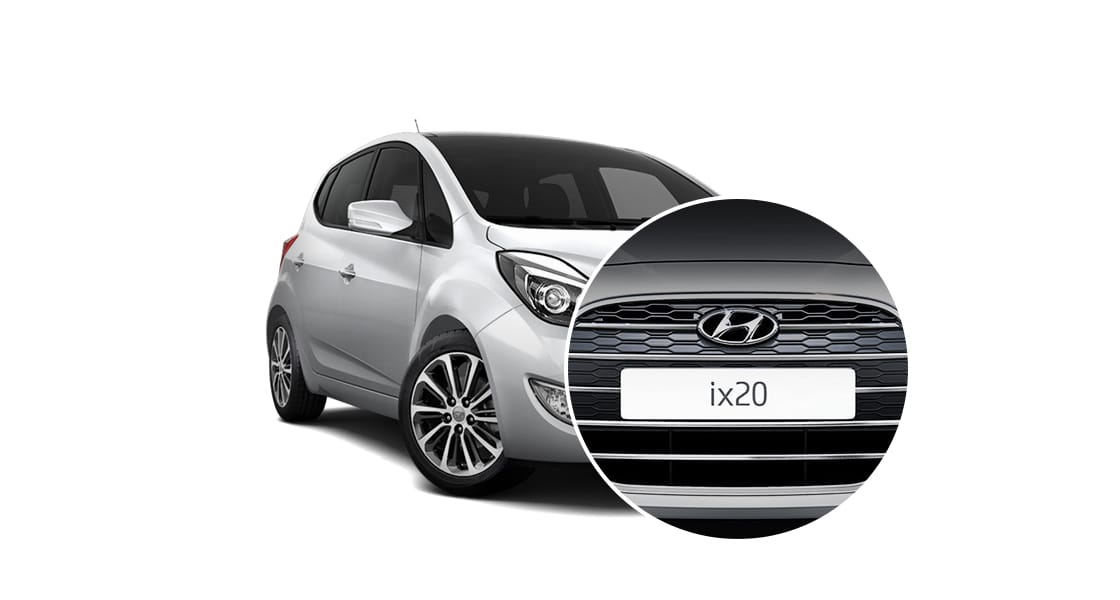 Closer view of radiator grille