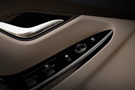 Power window adjustment control buttons