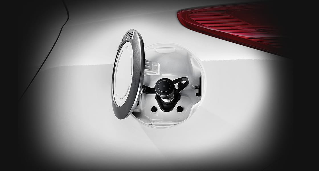 Closer view of hydrogen charging hole